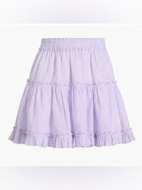 Hill House Paz Skirt in Lilac Stripe